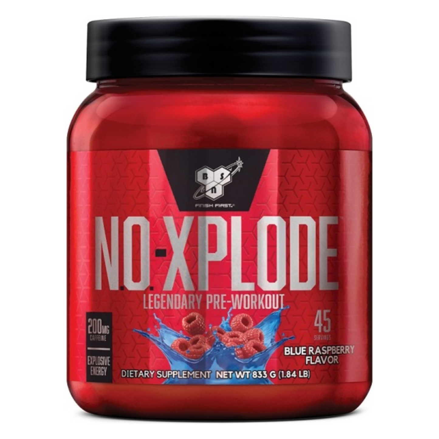 BSN N.O. Xplode Pre-Workout 45 Serves 833g, Blue Raspbery Flavour