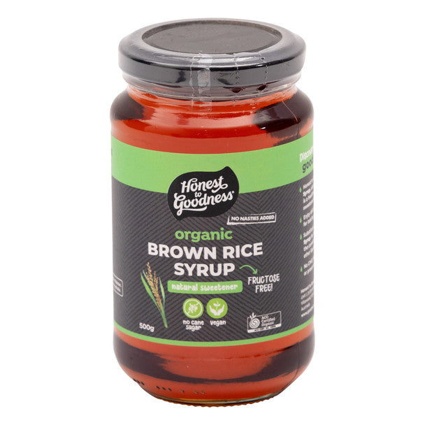 Honest to Goodness Brown Rice Syrup 500g, Certified Organic & Fructose