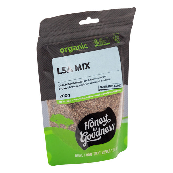 Honest To Goodness Certified Organic LSA Mix 200g, Linseed, Sunflower & Almond