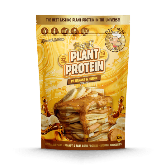 Macro Mike Special Edition Peanut Plant Protein 520g, PB Banana and Hunnie Flavour
