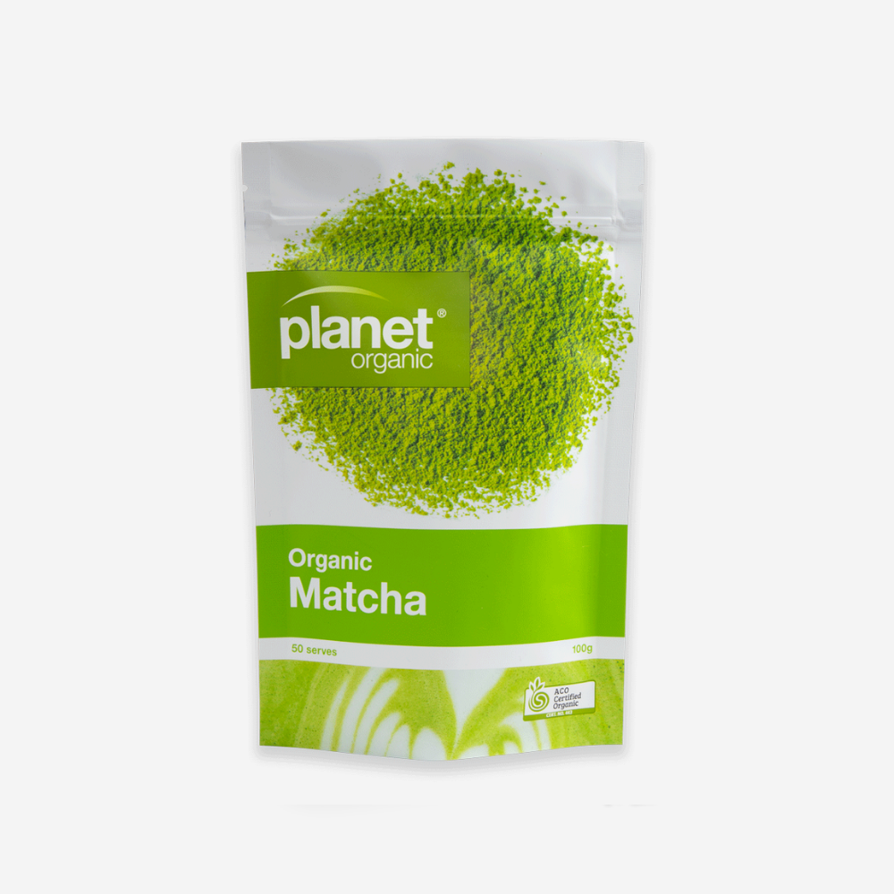 Planet Organic Certified Organic Matcha Green Tea Powder 100g, Rich & Aromatic