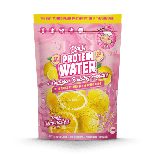 Macro Mike Plant Protein Water 300g, Pink Lemonade Flavour