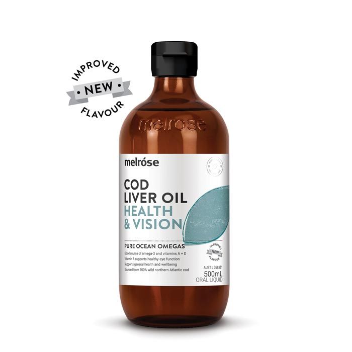 Melrose Organic Cod Liver Oil 500ml, Health & Vision