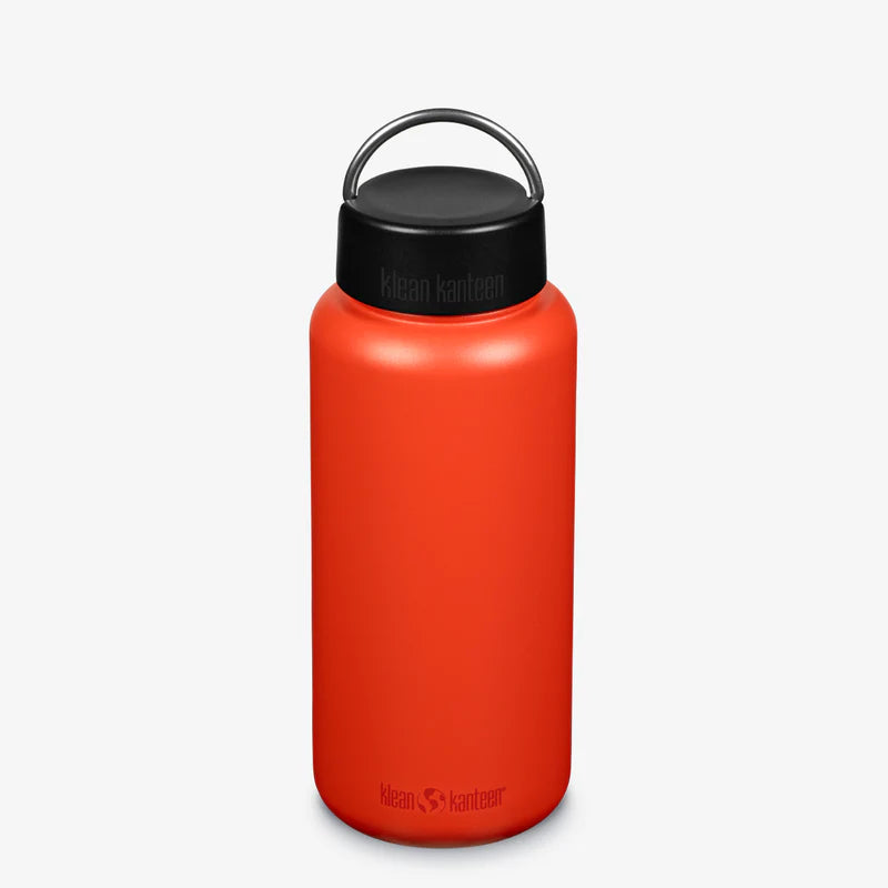 Klean Kanteen Wide Mouth With Wide Loop Cap & Bale 40oz (1182ml), BPA Free
