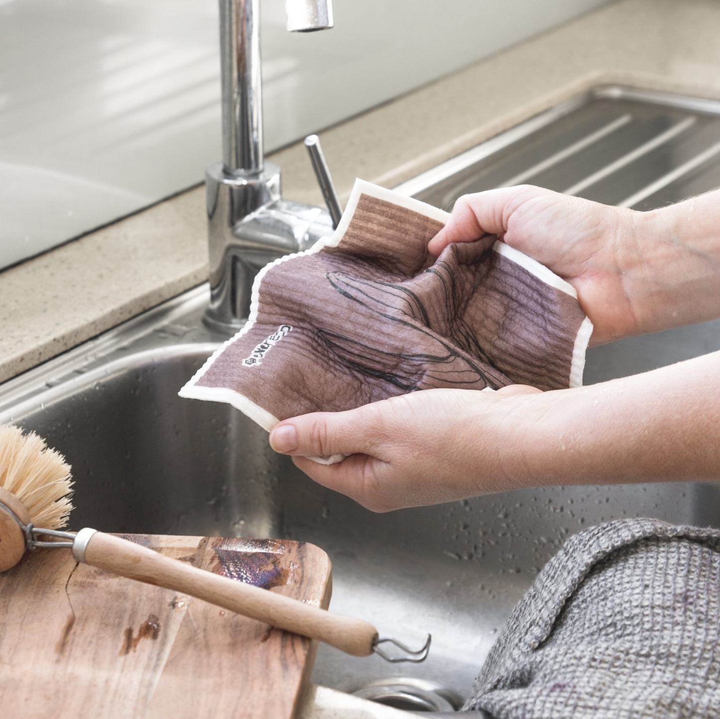 Ever Eco Sponge Cloths 2 Pack, Palm Springs Collection
