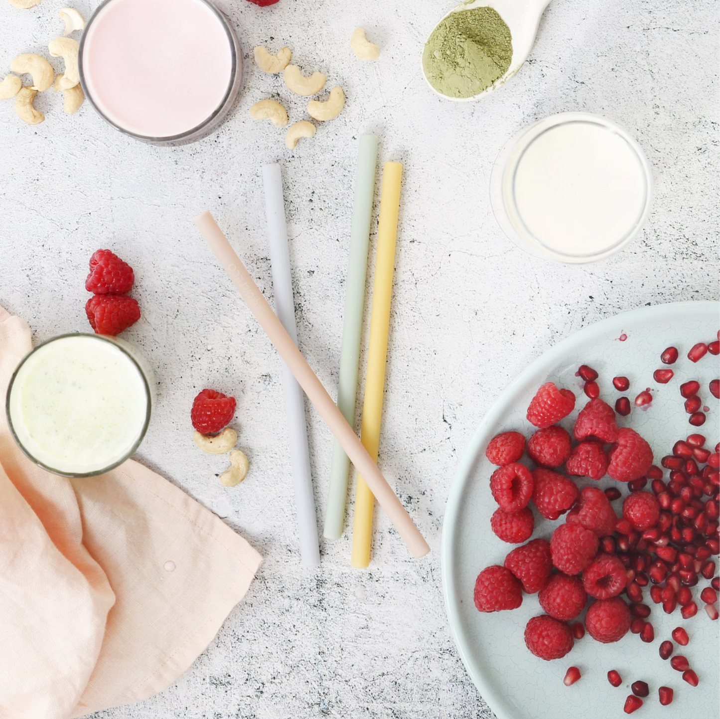 Ever Eco Silicone Straws 4 Pack, Straight