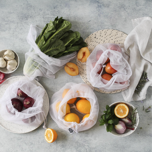 Ever Eco Produce Bags 8 Pack Large, Reusable Recycled rPET Mesh