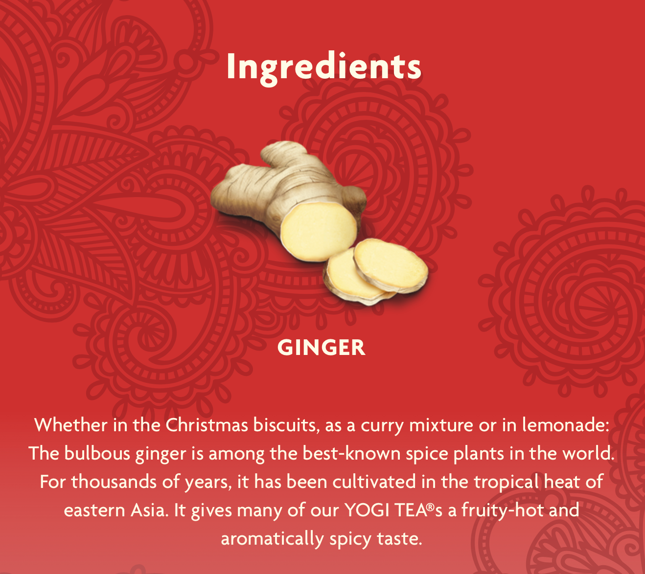 Yogi Herbal Tea 16 Bags, Chai Rooibos Warming & Spicy-Sweet