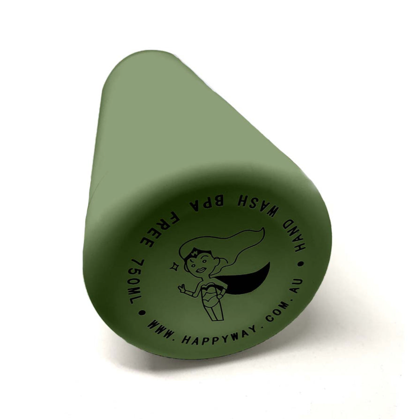 Happy Way Insulated Stainless Steel Bottle 750ml, Sage