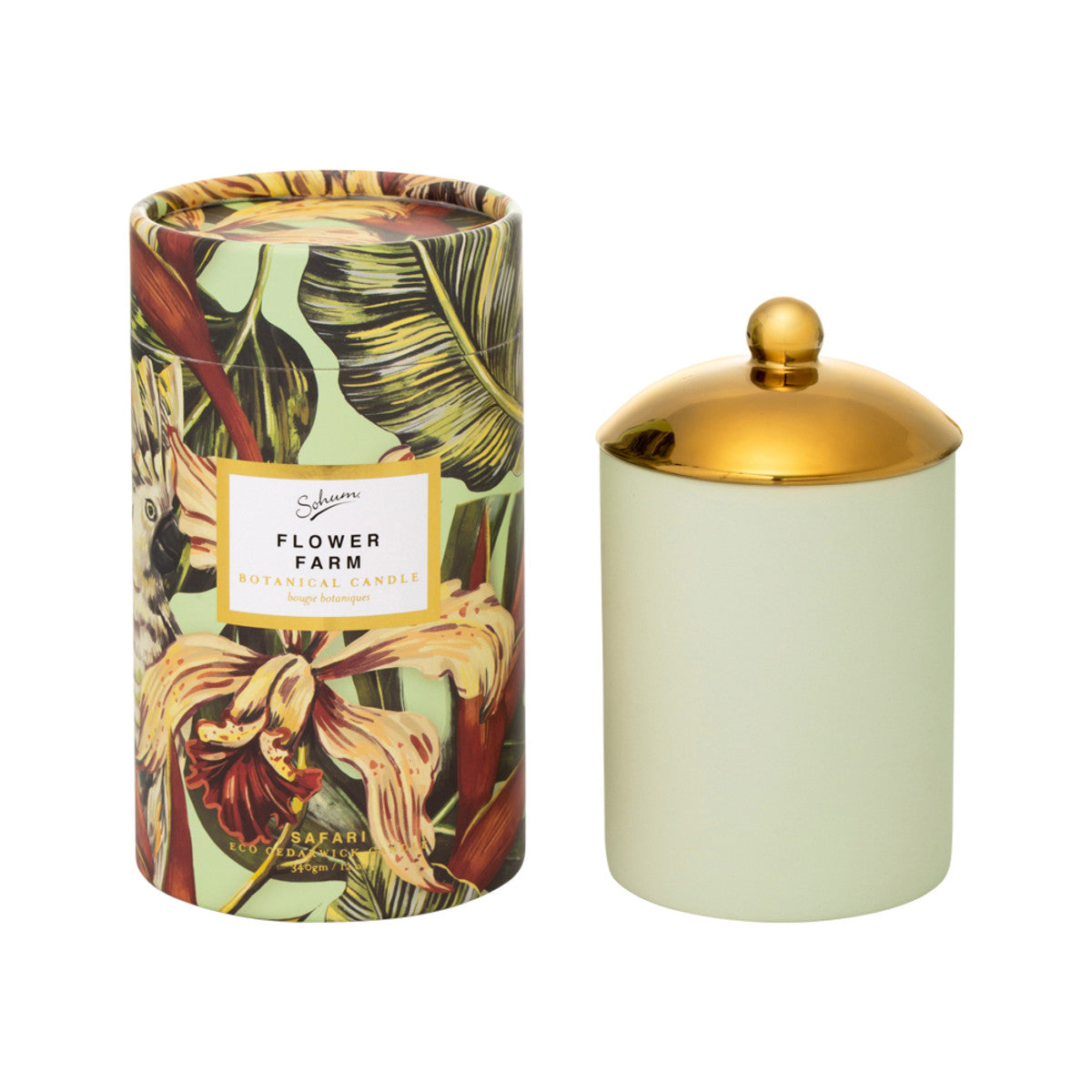 Sohum Eco Candle 340g, Flower Farm