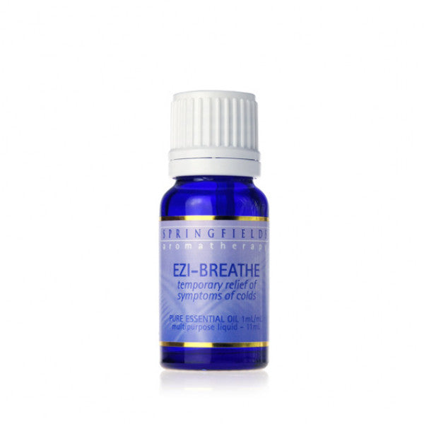 Springfields Aromatherapy Essential Oil; Ezi-Breathe 11mL, Relief From Nasal Congestion