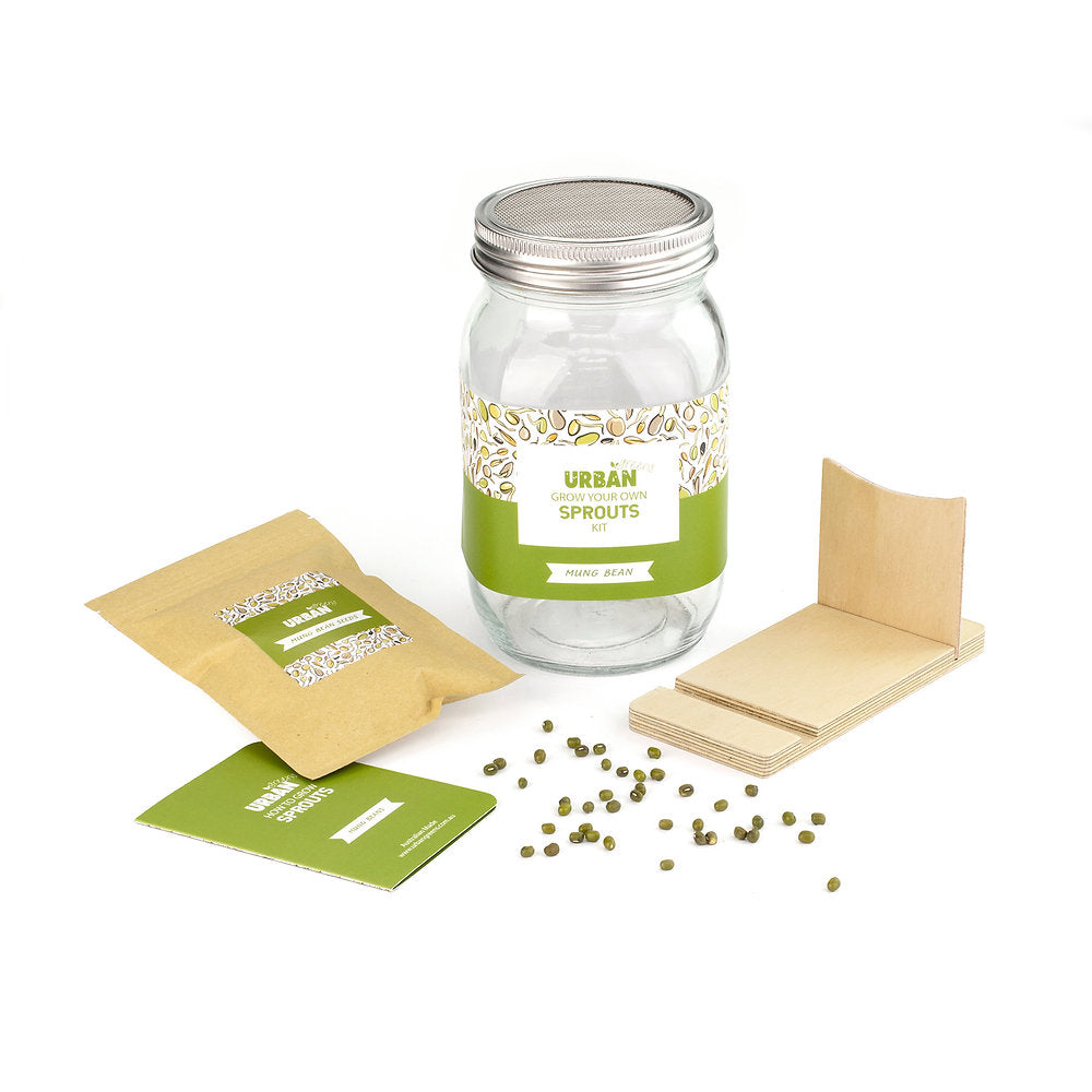 Urban Greens Sprout Jar Kit, Mung Beans