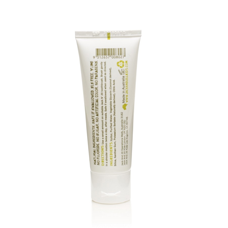 Jack N' Jill Natural Kid's Toothpaste Flavor Free 50g, Fluoride Free