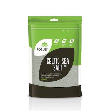 Lotus Fine Celtic Sea Salt Celtic 500g Or 1kg, Hand Harvested In France