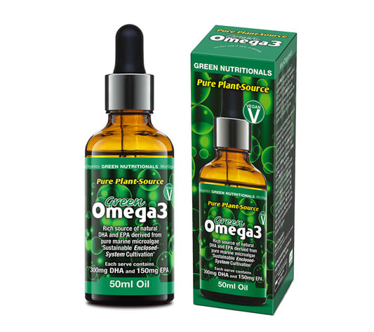 Green Nutritionals Plant Source Omega3 Oil 50mL, A Rich Source of Natural DHA and EPA