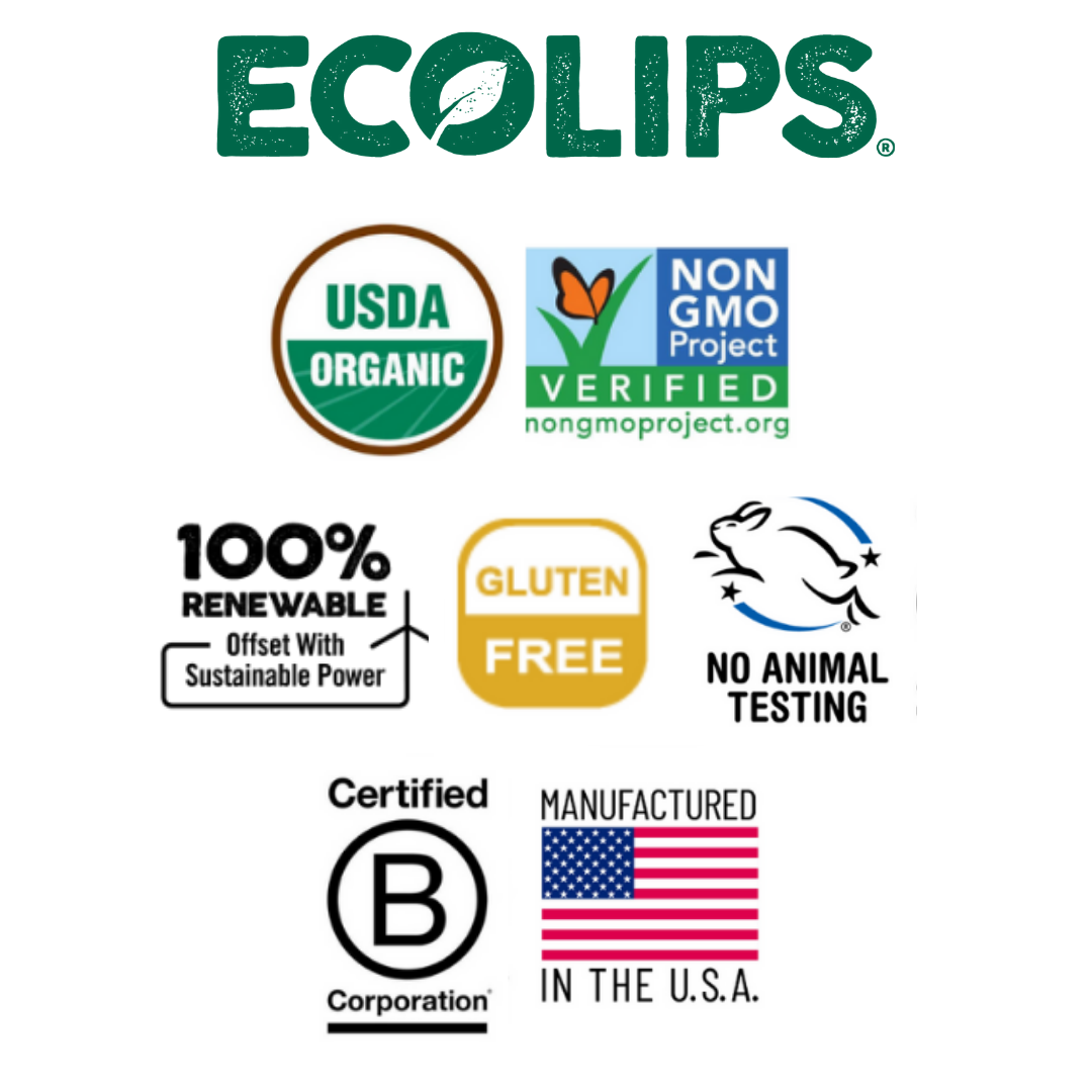 Eco Lips Lip Balm Pure & Simple 4.25g, Coconut Flavour