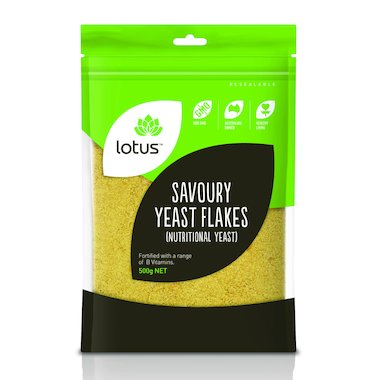 Lotus Savoury Nutritional Yeast Flakes 100g, 200g Or 500g, An Excellent Cheese Substitute