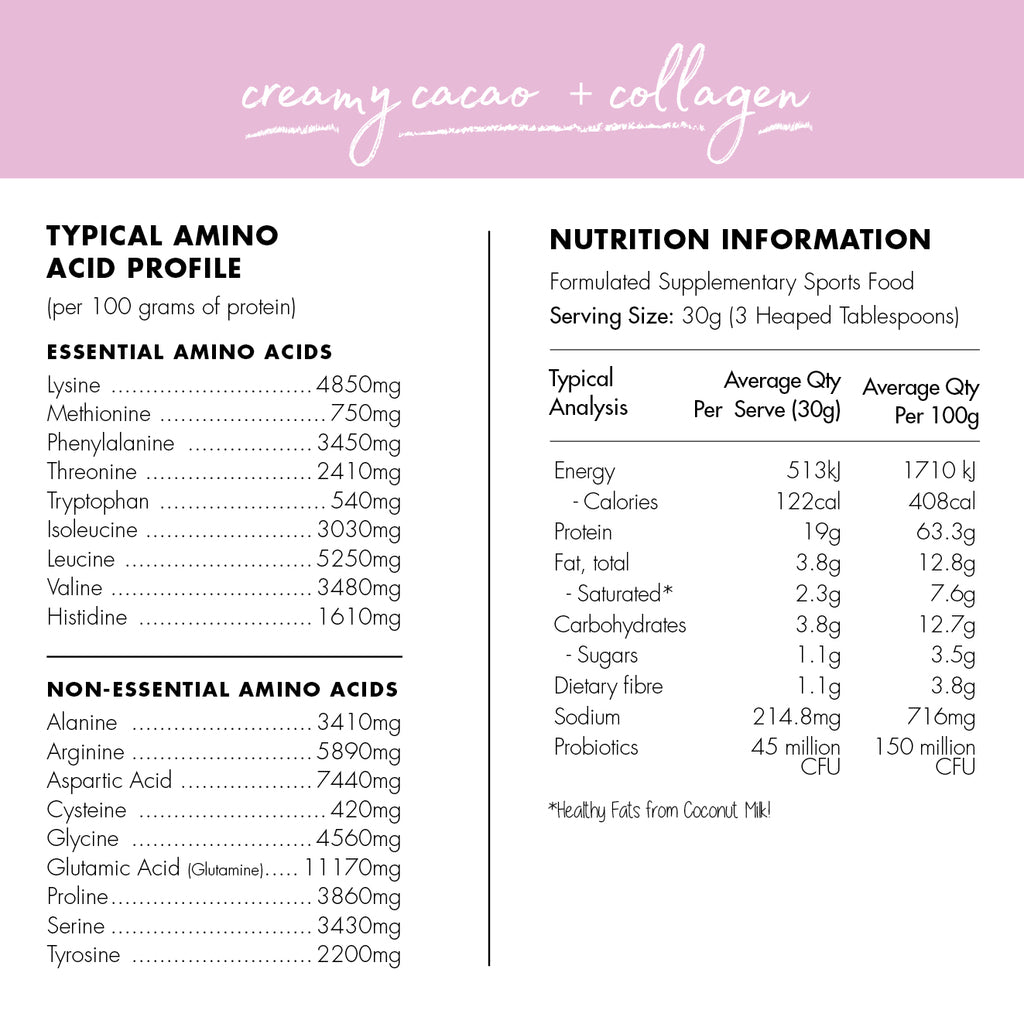 At Health Radiant Body Pea Protein + Collagen 450g Or 900g, Creamy Cacao Flavour