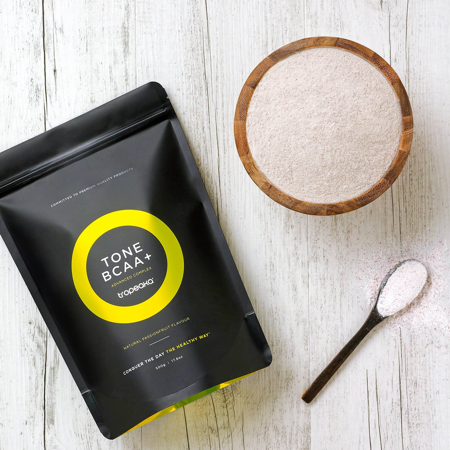 Tropeaka Tone BCAA+ 250g, Passionfruit Flavour