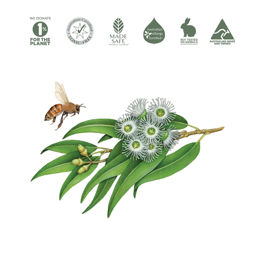 Koala Eco Natural Hand Wash 500mL Or 1L, Australian Lemon Scented Eucalyptus & Rosemary Essential Oils