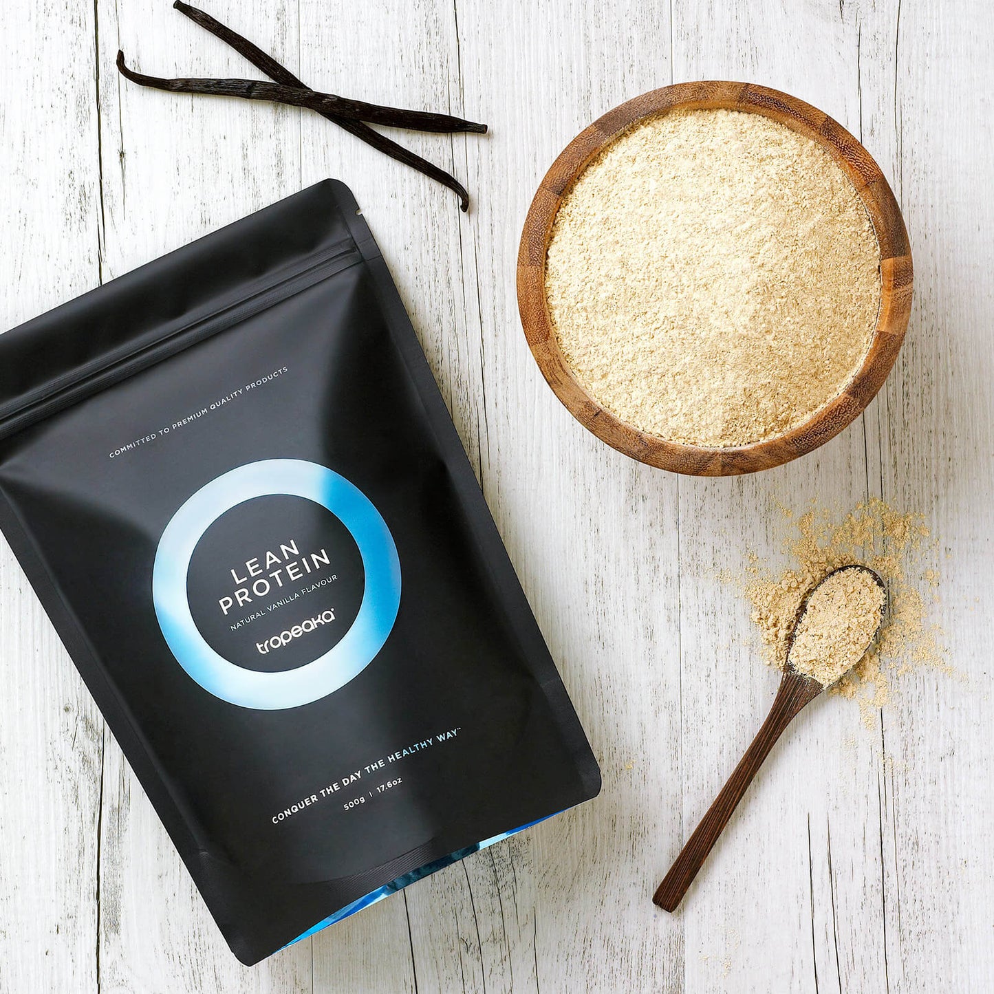 Tropeaka Protein Powder 500g Or 750g, Lean Protein Vanilla Flavour