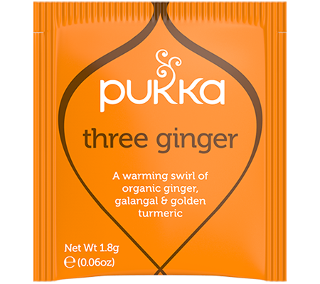 Pukka Herbs 20 Herbal Tea Bags, Three Ginger