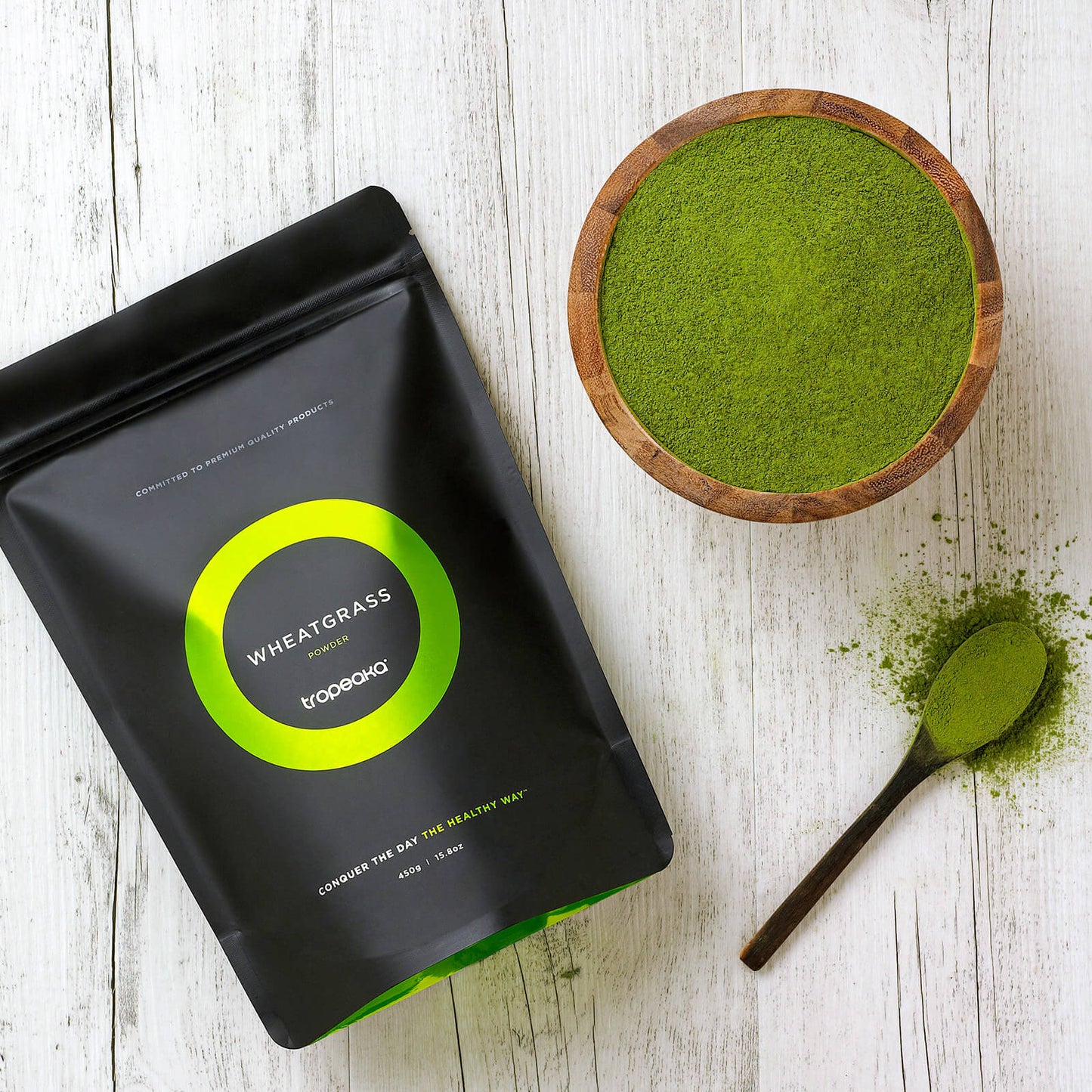 Tropeaka Superfood Powder 200g, Wheatgrass Powder