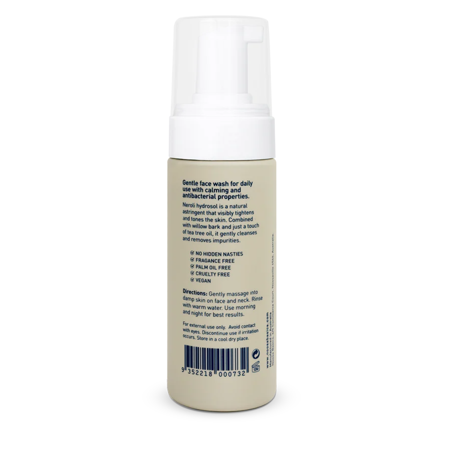 Noosa Basics Foaming Face Wash 150ml, With Neroli & Black Willow Bark (Acne Prone Skin)