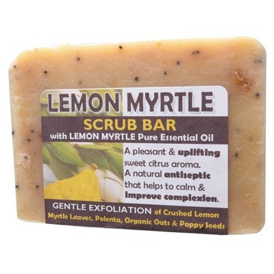 Harmony Soapworks Lemon Myrtle Scrub Bar 140g