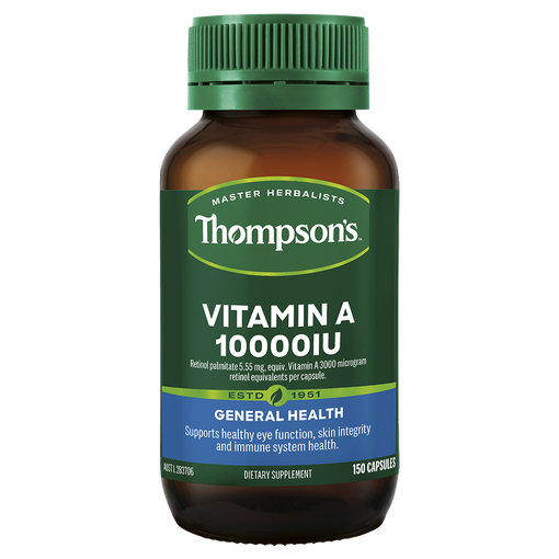 Thompson's Vitamin A 10000iu 150 Capsules, General Wellbeing