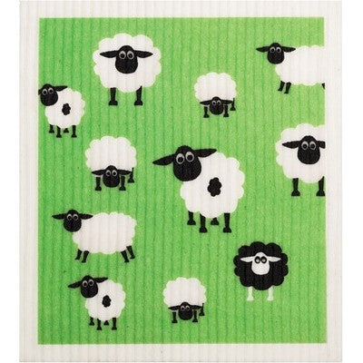 Retro Kitchen 100% Biodegradable Dishcloth Sheep