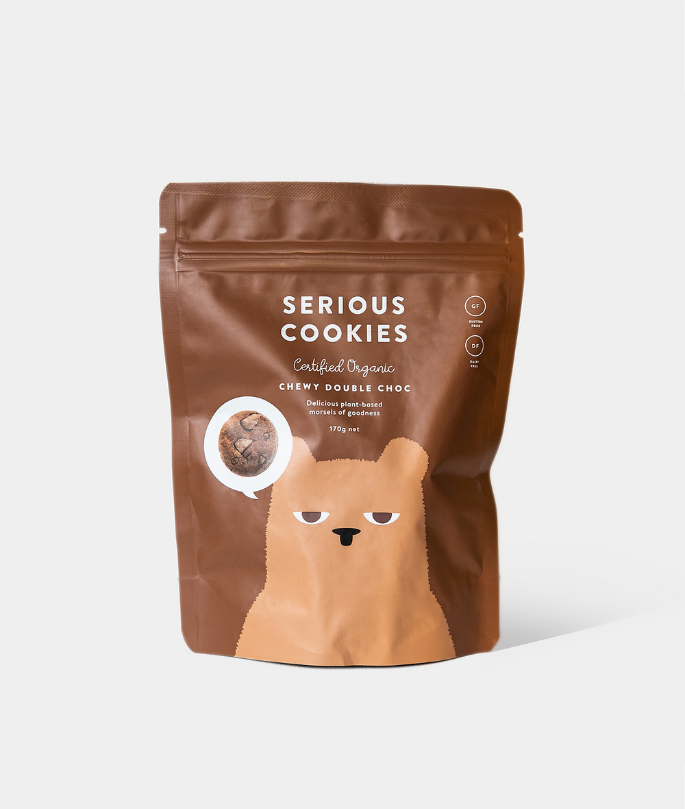 Serious Food Co. Cookies 170g, Double Chocolate Flavour
