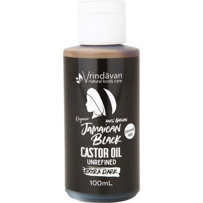 Vrindavan Jamaican Black Castor Oil Extra Dark - Unrefined 100ml