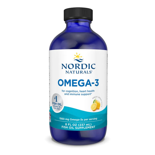 Nordic Naturals Omega-3 237mL Or 473mL, For Cognition, Hearth Health & Immune Support