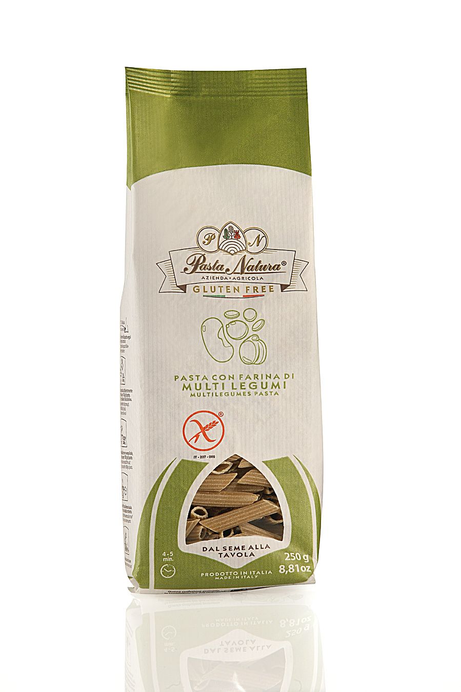 Pasta Natura Organic Multi Legume Penne Pasta 250g, Gluten Free