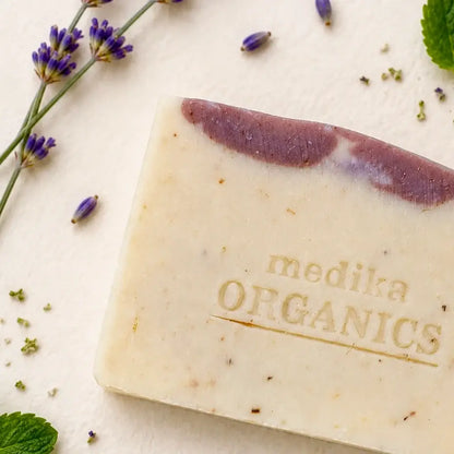Medika Organics Bush Lavender Soap Bar 130g, Handmade In Queensland