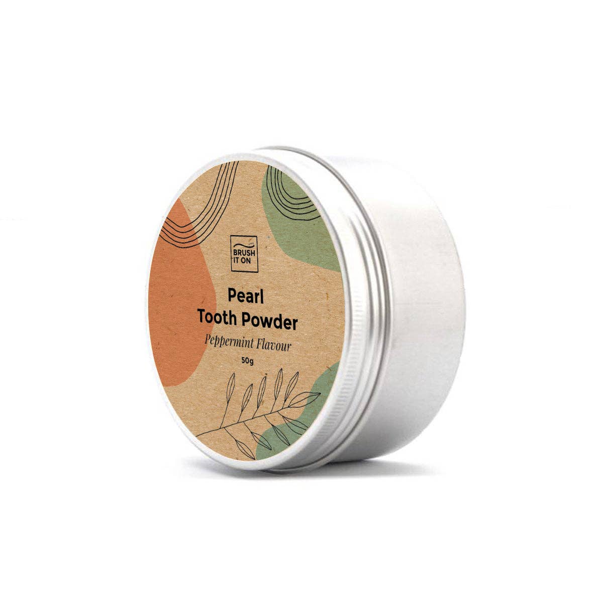 Brush It On Pearl Tooth Powder 40g, Peppermint Flavour