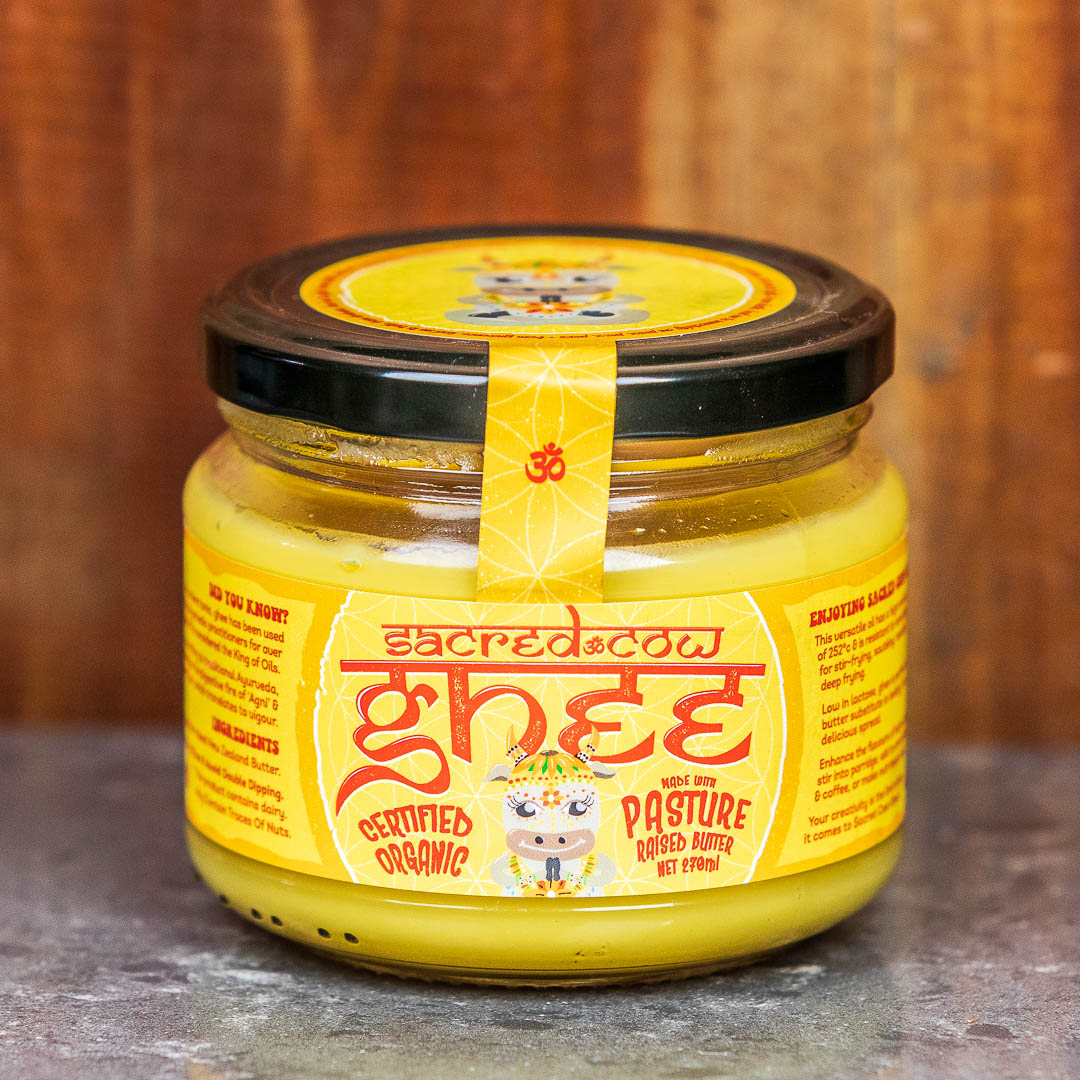 Sacred Cow Organic Ghee 270mL, Naturally Rich In Vitamins & Essential Fatty Acids