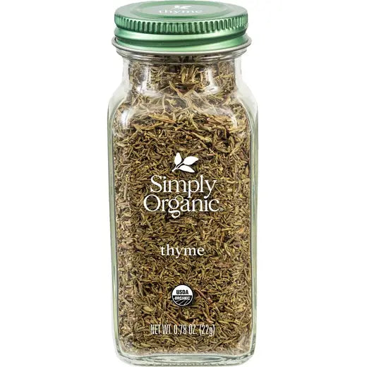 Simply Organic Thyme Leaf 22g, Glass Jar & Certified Organic