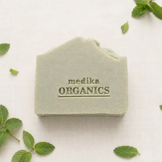 Medika Organics Wild Mint Soap Bar 130g, Handmade In Queensland