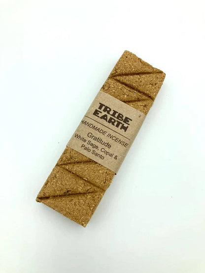 Tribe Earth Gratitude Incense Plank | 10 Triangles Per Plank, With Palo Santo, Copal & White Sage