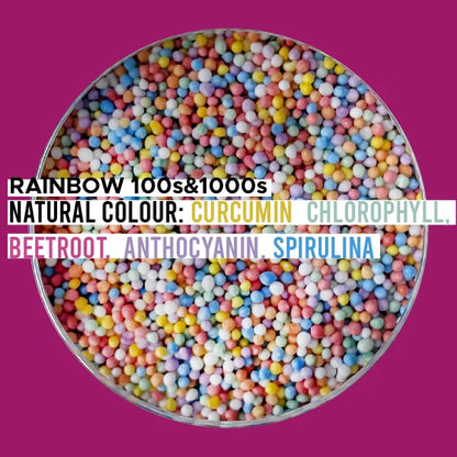 Hopper Gluten Free Natural Rainbow 100's & 1000's 100g, No Artificial Colours Or Flavours