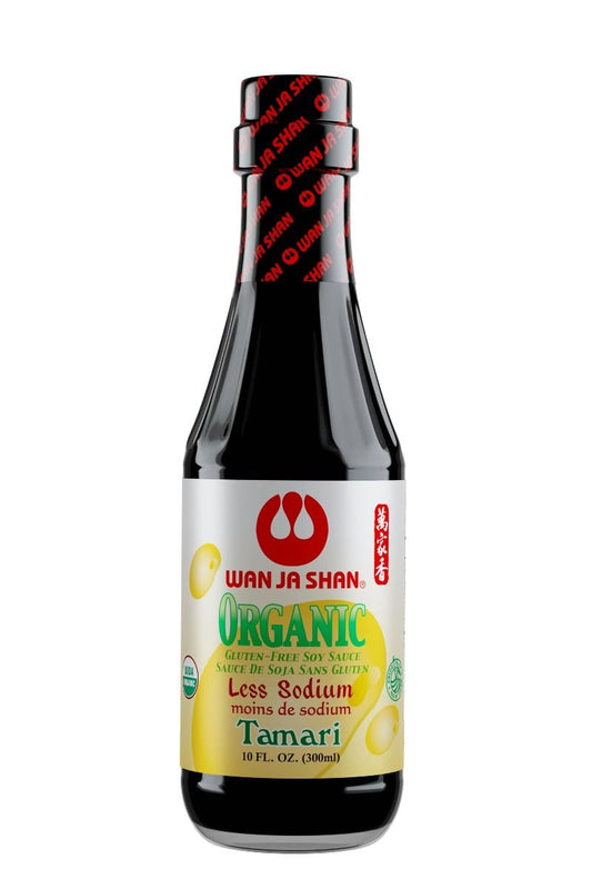 Wan Ja Shan Organic Tamari Sauce Less Sodium 300mL Or 450mL, Gluten-Free Soy Sauce