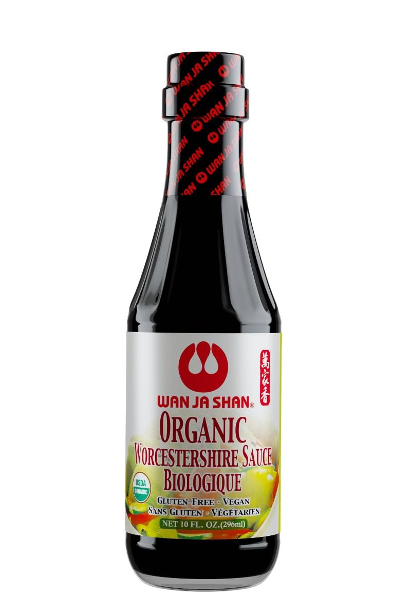 Wan Ja Shan Organic Worcestershire Sauce 296mL, Gluten-Free & Vegan