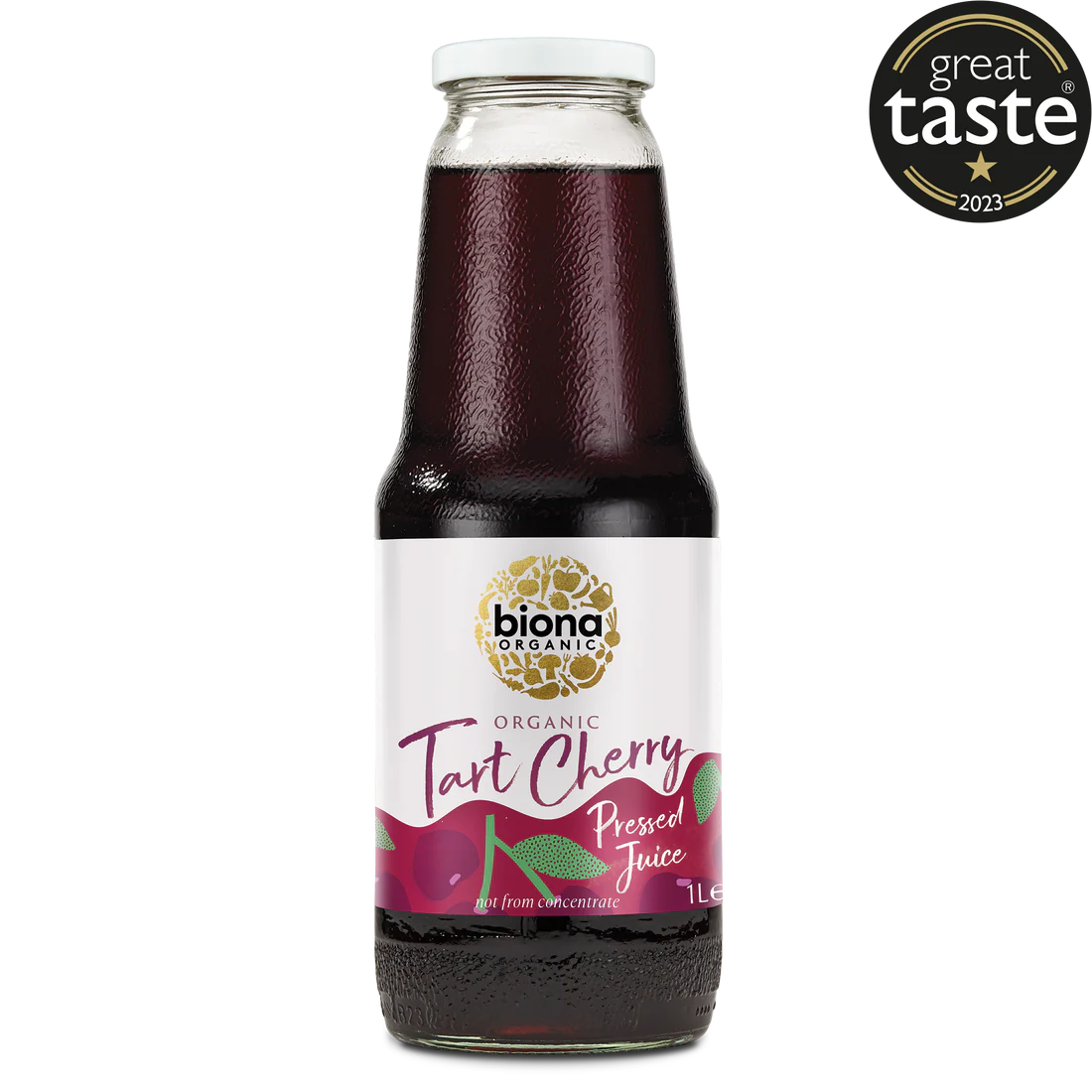 Biona Certified Organic Tart Cherry Juice 1L, Not From Concentrate
