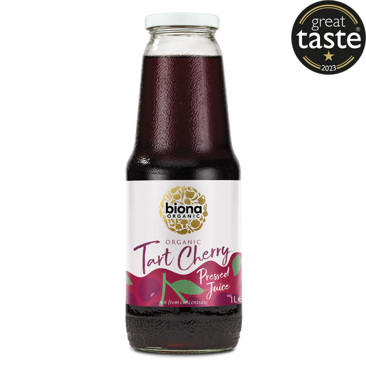 Biona Certified Organic Tart Cherry Juice 1L, Not From Concentrate