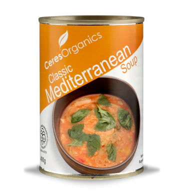 Ceres Organics Mediterranean Soup 400g, BPA Free Lining & Certified Organic