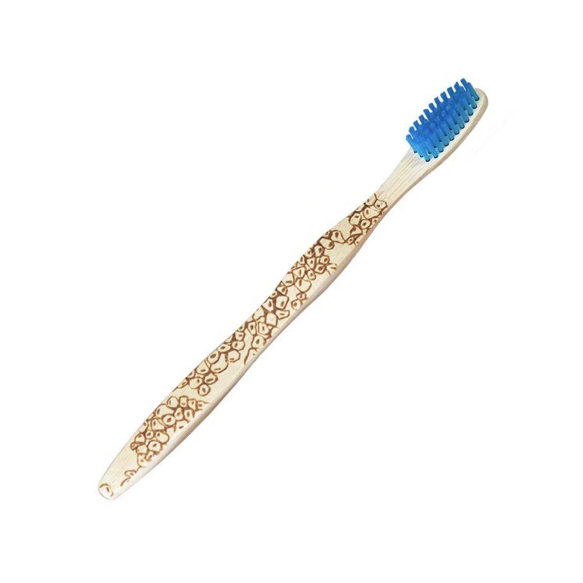 Brush it On Adult Soft Bristles Bamboo Toothbrush, Nemo Design
