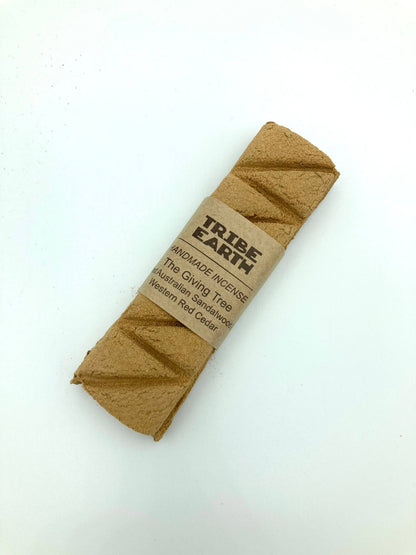 Tribe Earth The Giving Tree Incense Plank | 10 Triangles Per Plank, With West Australian Red Cedar & West Australian Sandalwood