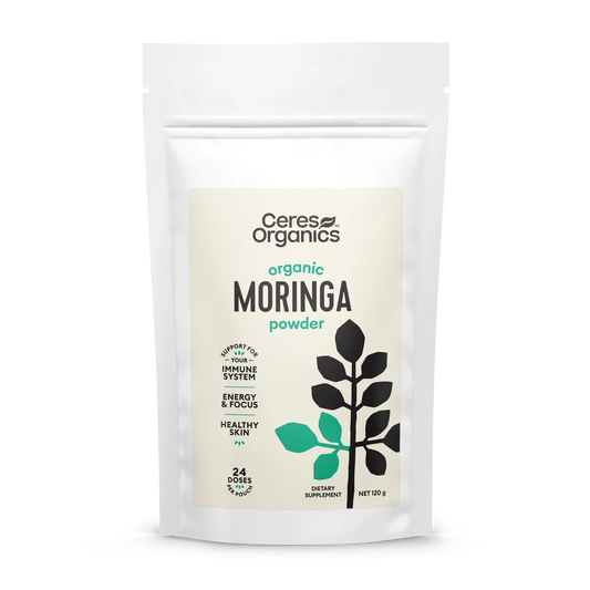 Ceres Organics Certified Organic Moringa Powder 120g, 24 Servings